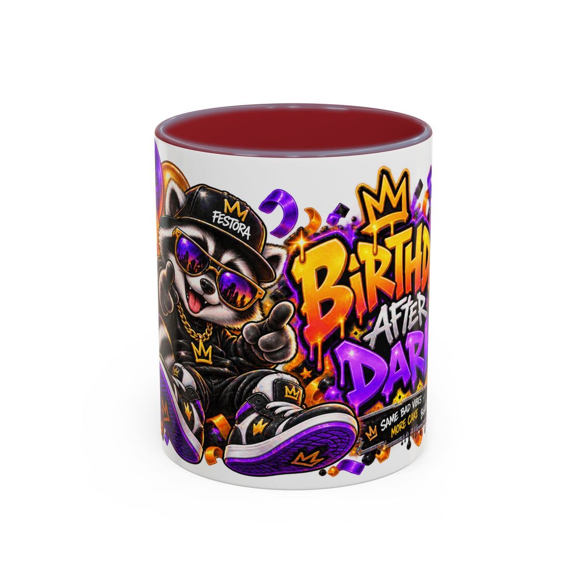 Festora Raccoon Birthday Mug – Birthday After Dark Coffee Cup