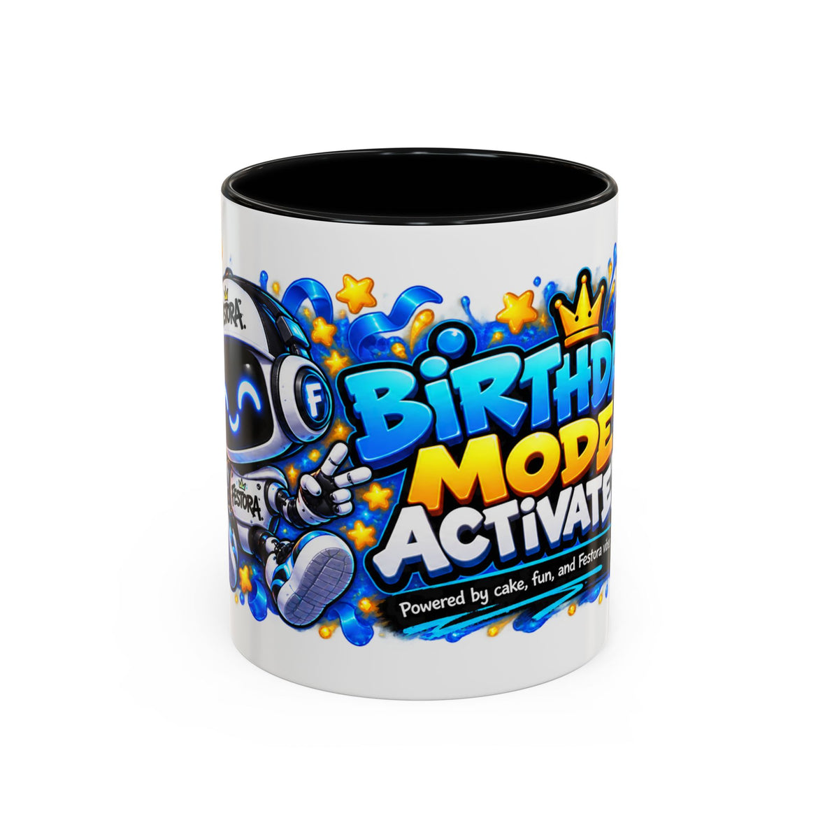 Festora Bot Birthday Mug – Birthday Mode Activated Robot Coffee Cup