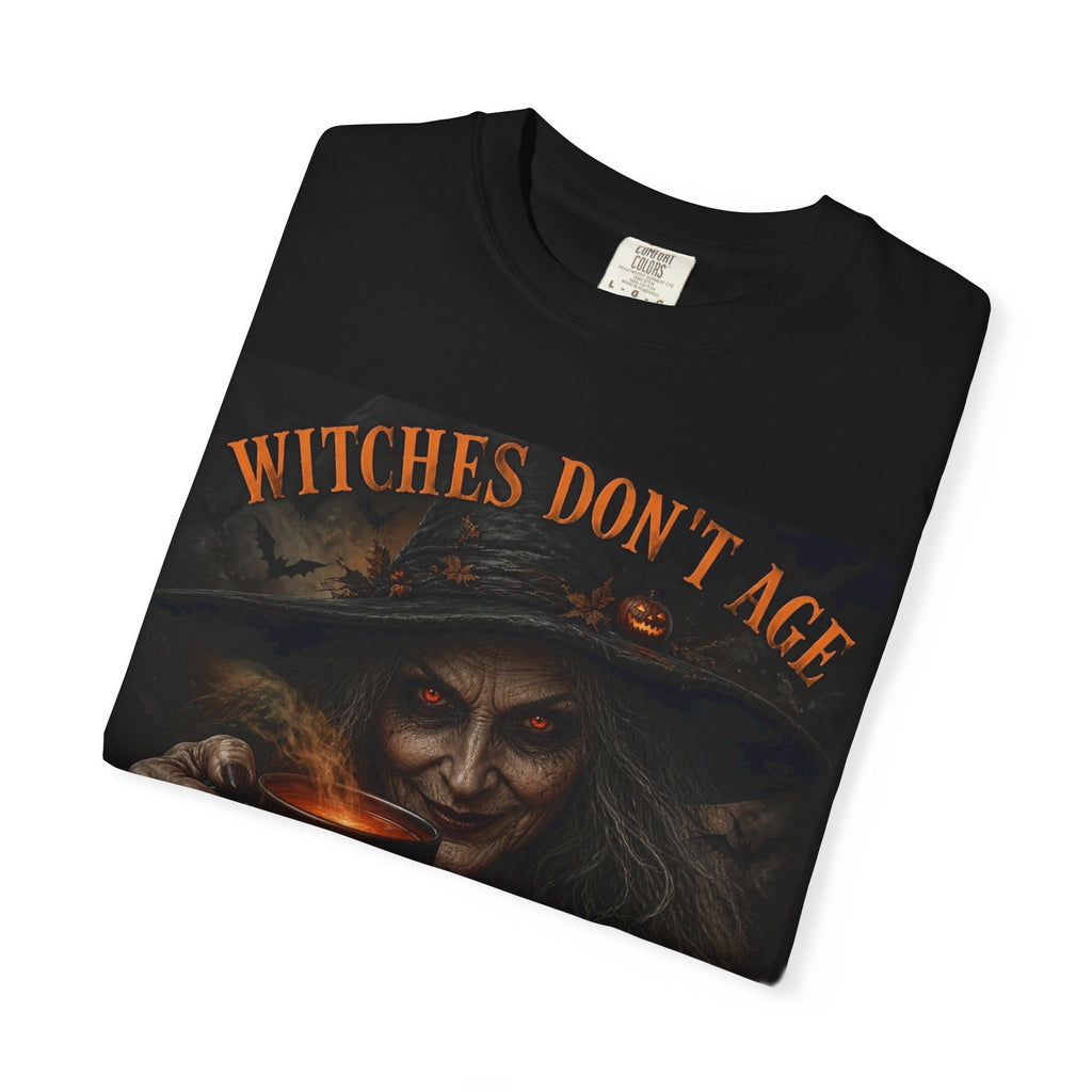 Witches Don't Age Tee — 'We Just Brew Stronger' Halloween Witch T-Shirt