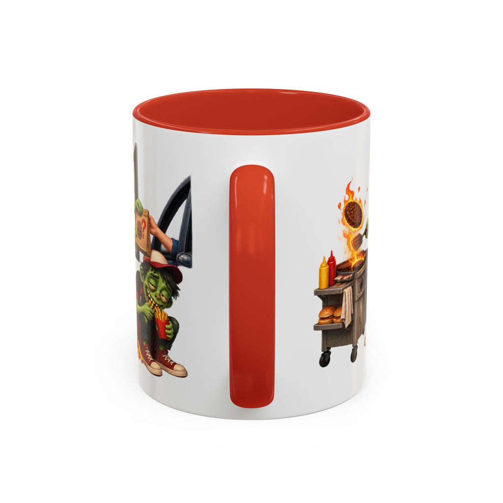 Dead End Job Still Hungry Funny Zombie Halloween White Mug