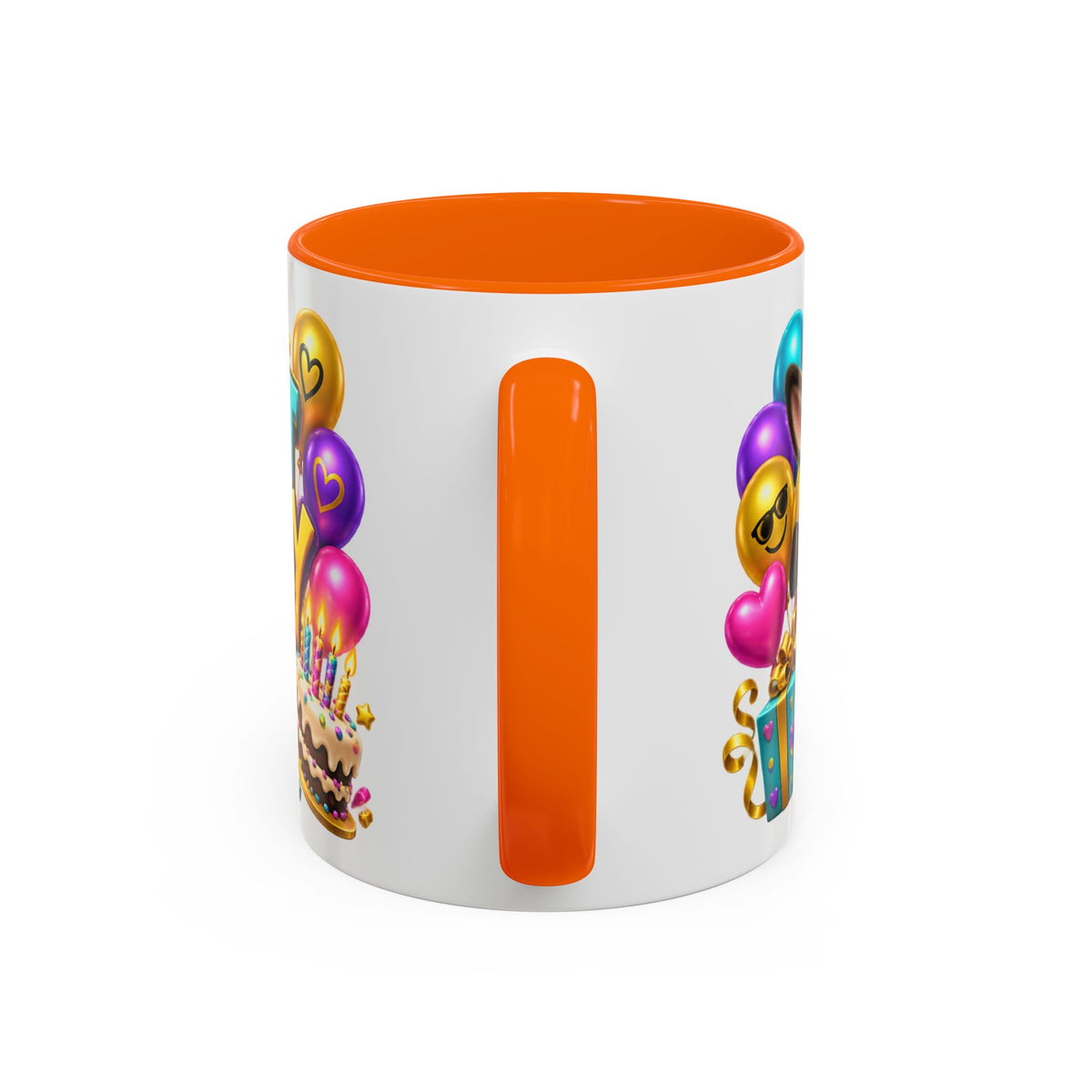 Kickin’ It Birthday Style Donkey White Mug – Funny Happy Birthday Party Cup, Cute Colorful Gift