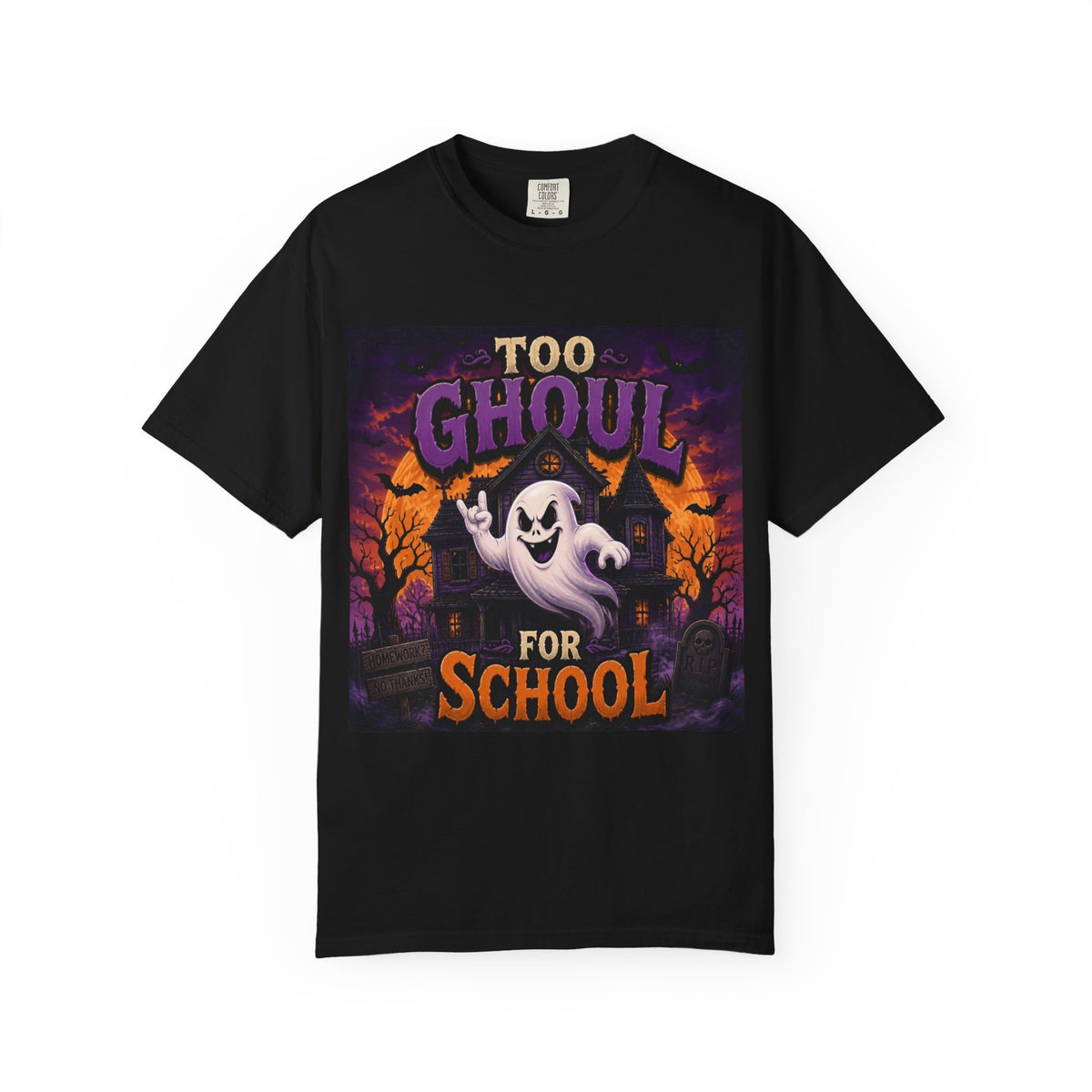Too Ghoul for School T-Shirt — Halloween Ghost Graphic Tee