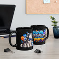 Howl Old Am I Siberian Husky Birthday Black Mug