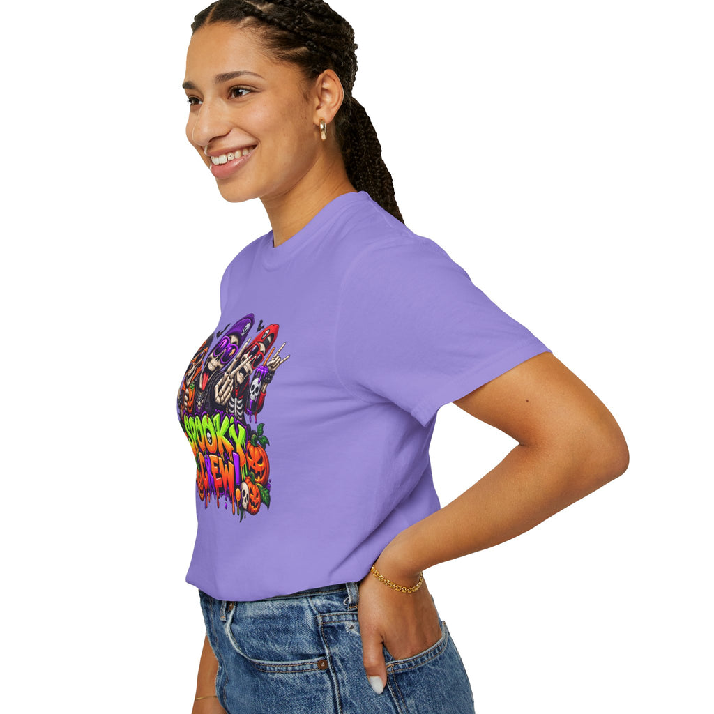 Spooky Crew Halloween T-Shirt – Funny Skeleton Graphic Tee