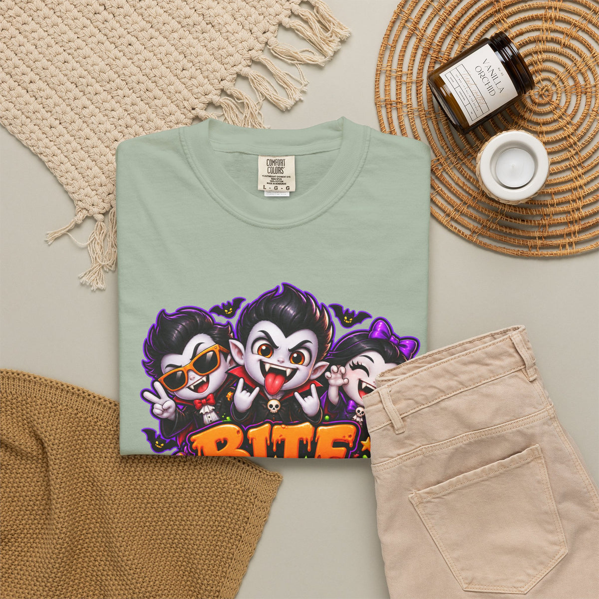 Bite Night Crew Halloween T-Shirt – Funny Vampire Graphic Tee