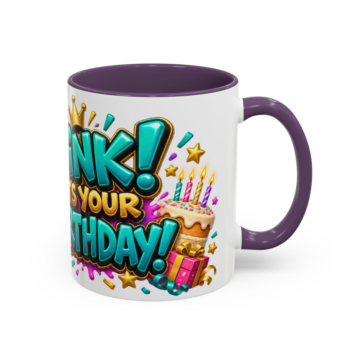 Oink! It’s Your Birthday White Mug – Cute Pig Birthday Cup, Colorful Funny Party Gift