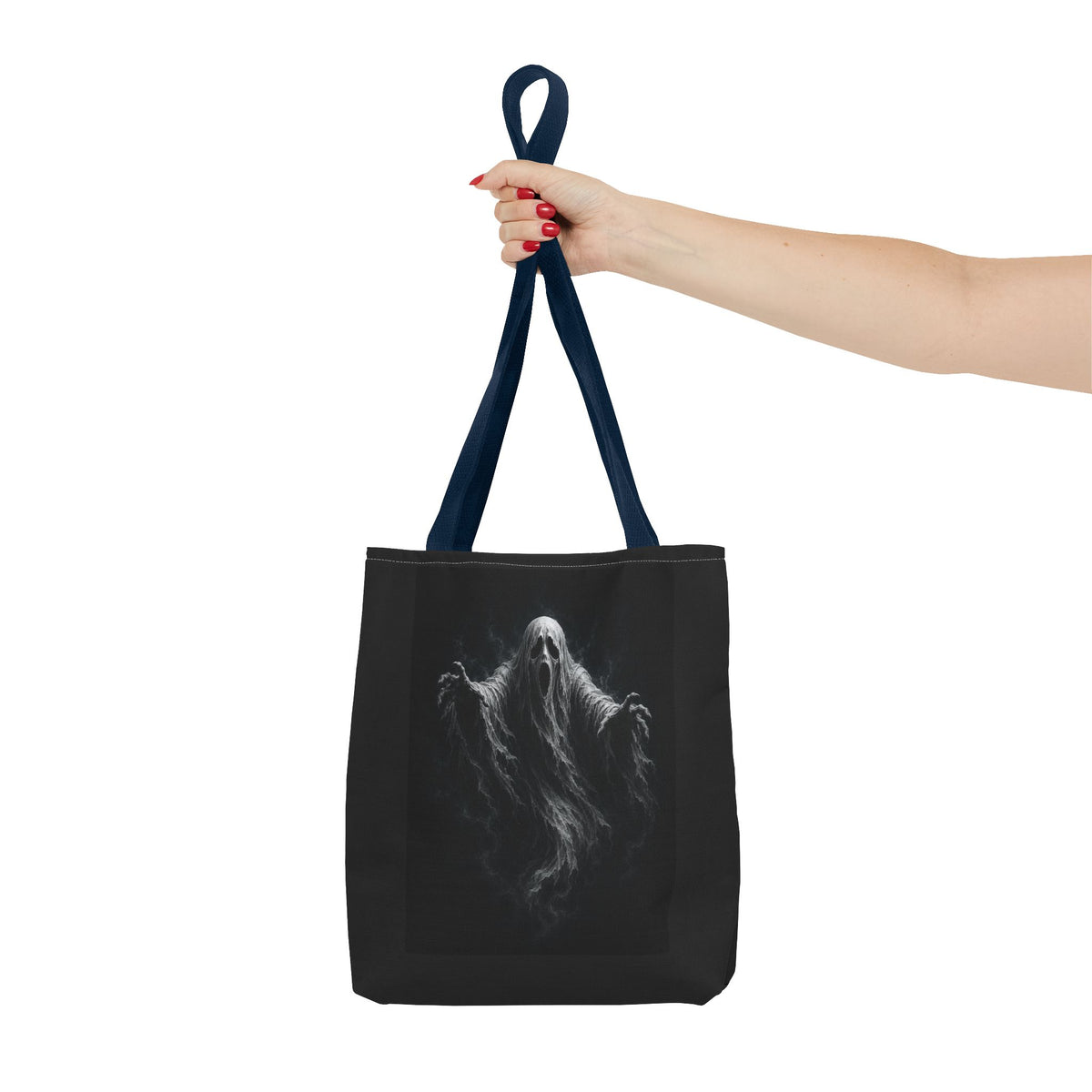 Ghostly Spirit Tote Bag — Spooky Halloween All-Over Print