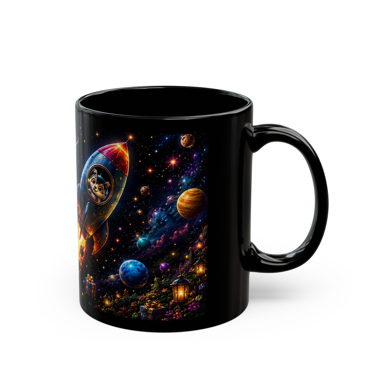 Birthday Rocket Mug — "Blast Off to the Best Day of the Year... Happy Birthday!"