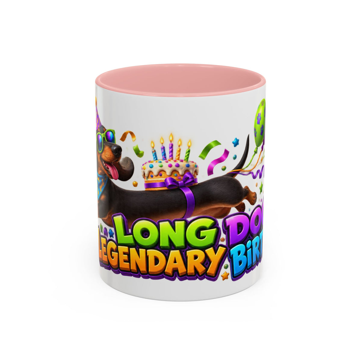Long Dog Legendary Birthday Dachshund White Mug