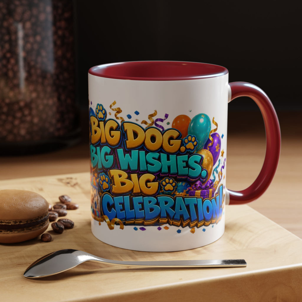 Big Dog Big Wishes Saint Bernard Birthday White Mug