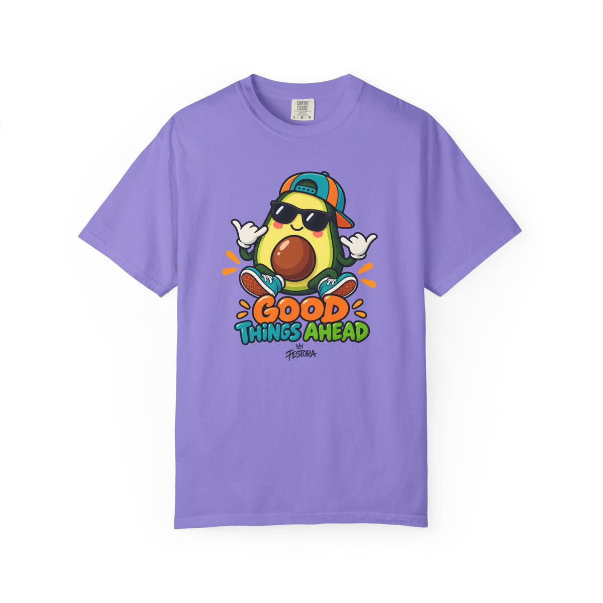 Good Things Ahead Avocado Graphic T-Shirt | Festora Everyday