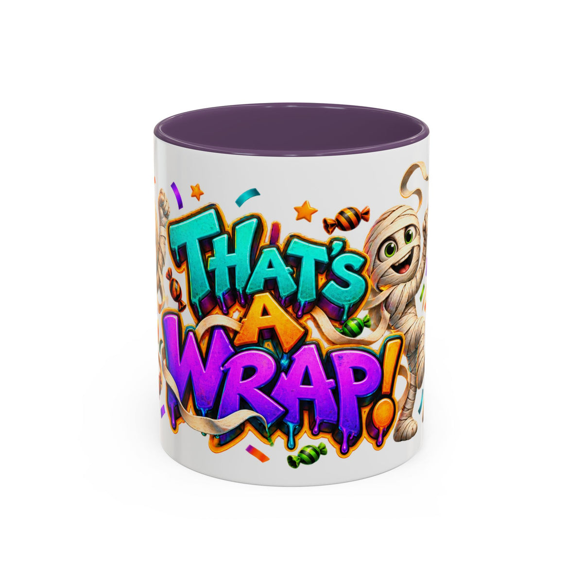 That’s a Wrap Funny Halloween Mummy Party White Mug