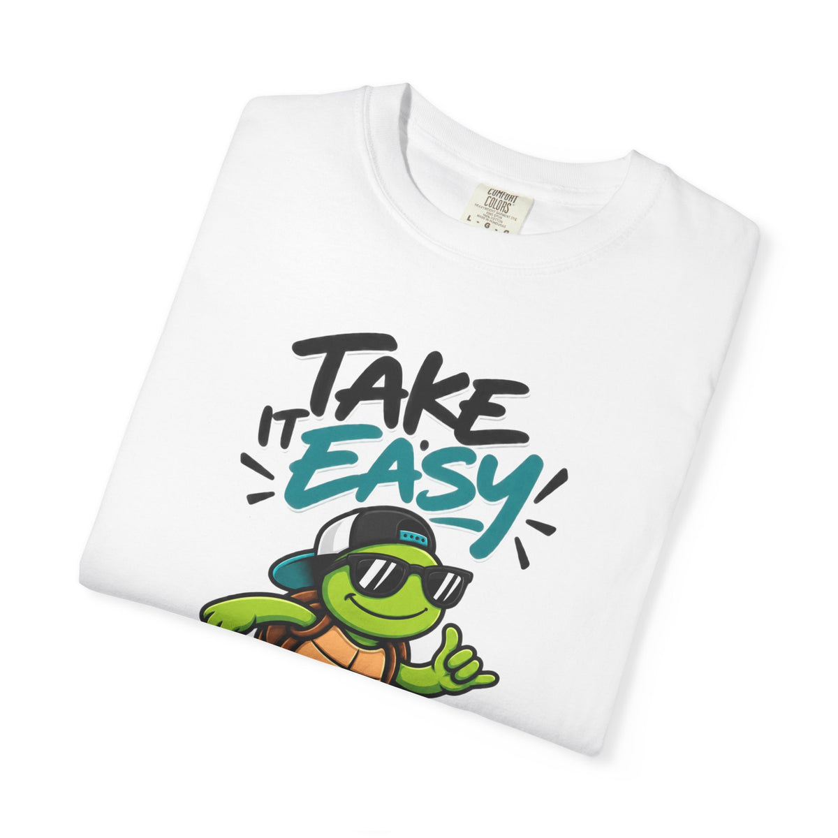 Take It Easy Skate Turtle Graphic T-Shirt | Festora Everyday