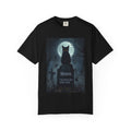 Cat Tombstone T‑Shirt — "Meow. I'm here for your soul." Spooky Halloween Tee