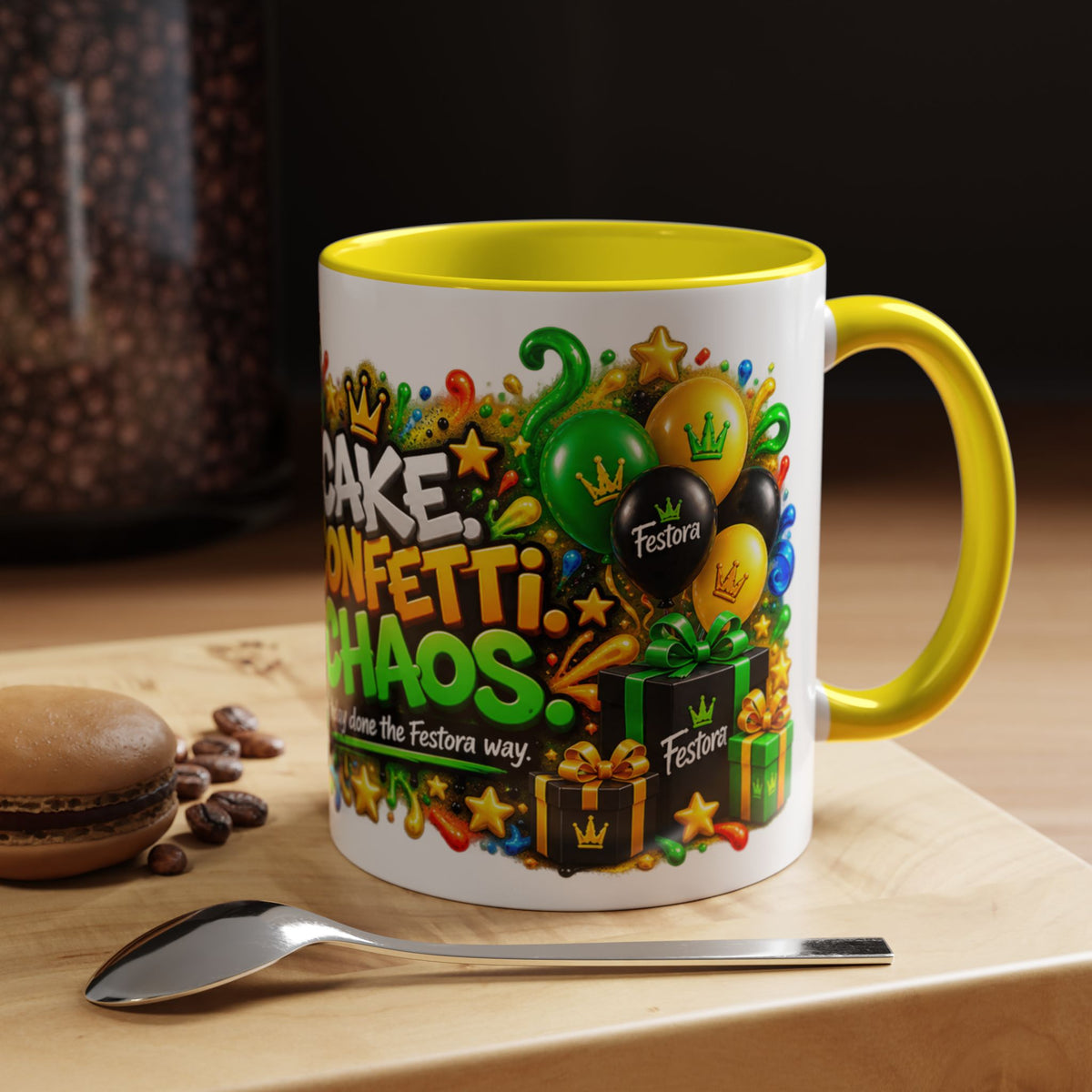 Festora Ant Birthday Mug – Cake Confetti Chaos Coffee Cup