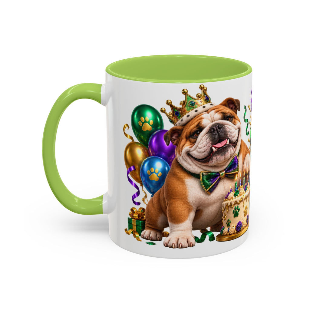 Built to Party English Bulldog Birthday White Mug