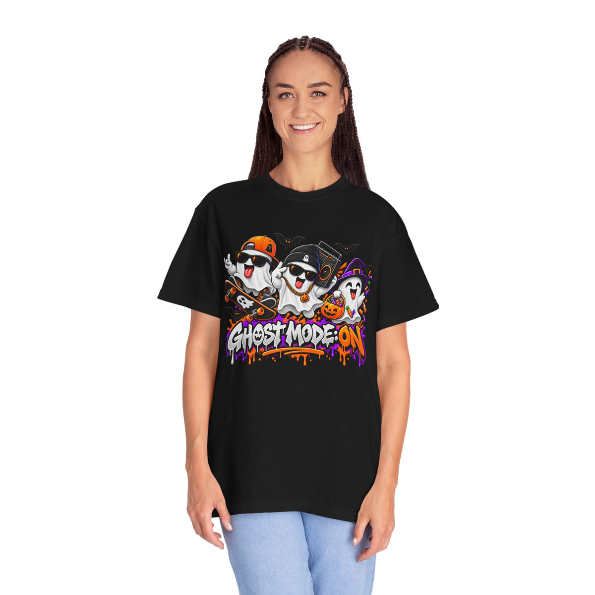 Ghost Mode: ON – Halloween Ghosts Graphic T-Shirt