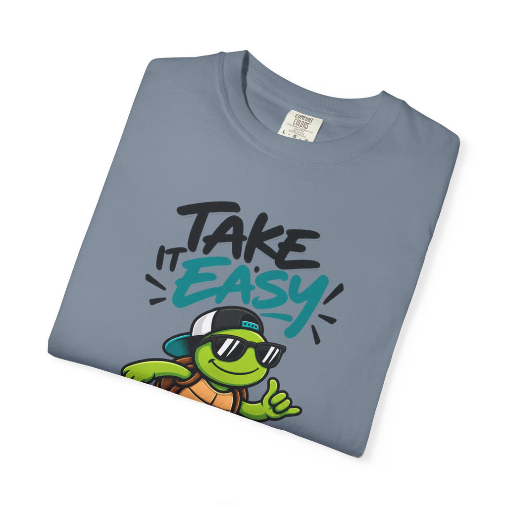 Take It Easy Skate Turtle Graphic T-Shirt | Festora Everyday