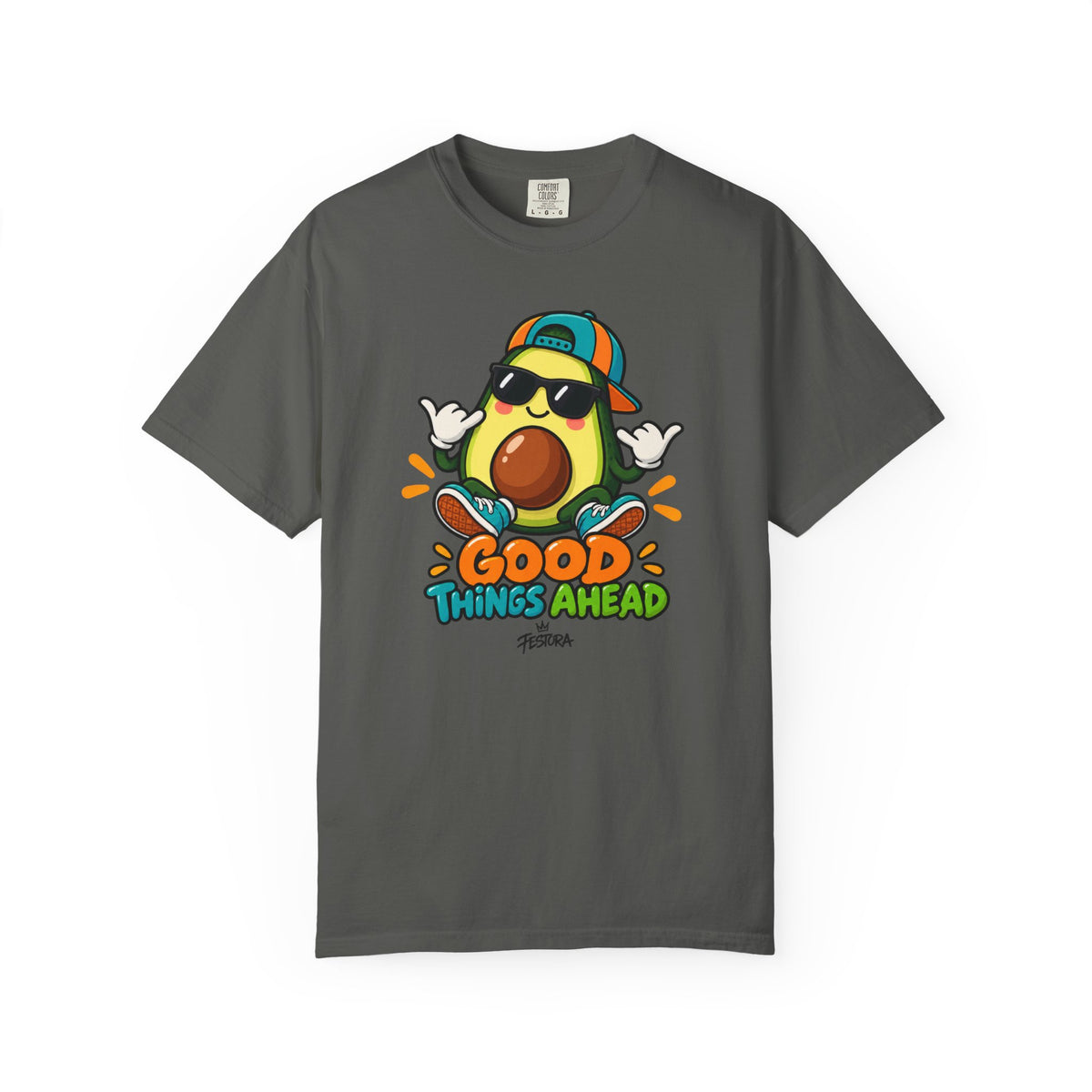 Good Things Ahead Avocado Graphic T-Shirt | Festora Everyday