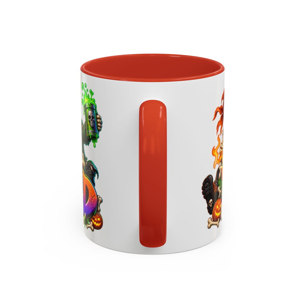 Bone to Be Wild Skeleton Crew Halloween White Mug