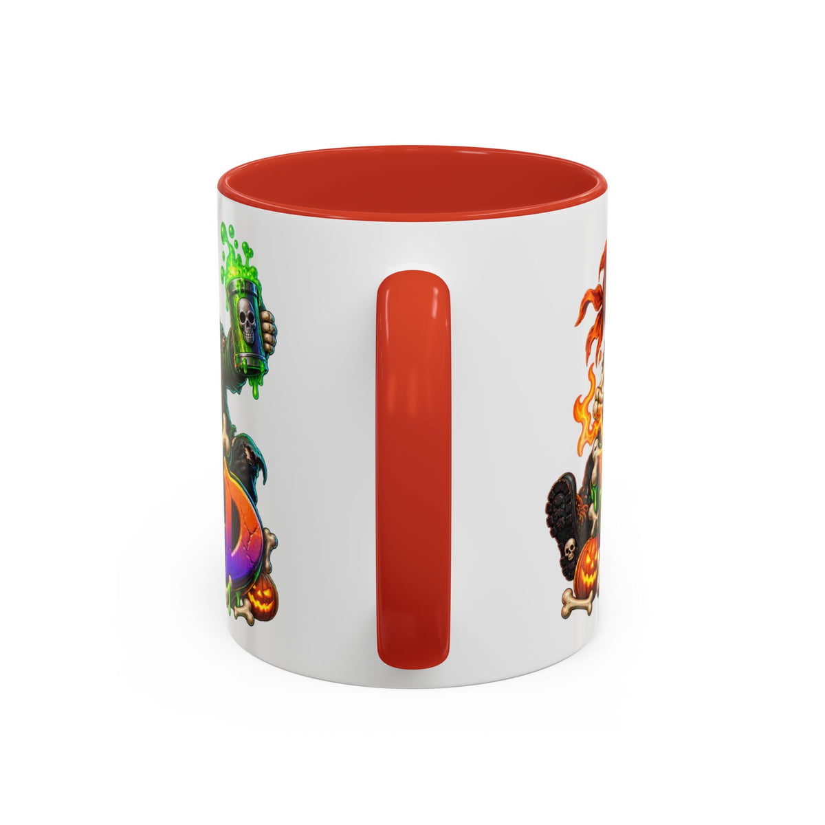 Bone to Be Wild Skeleton Crew Halloween White Mug