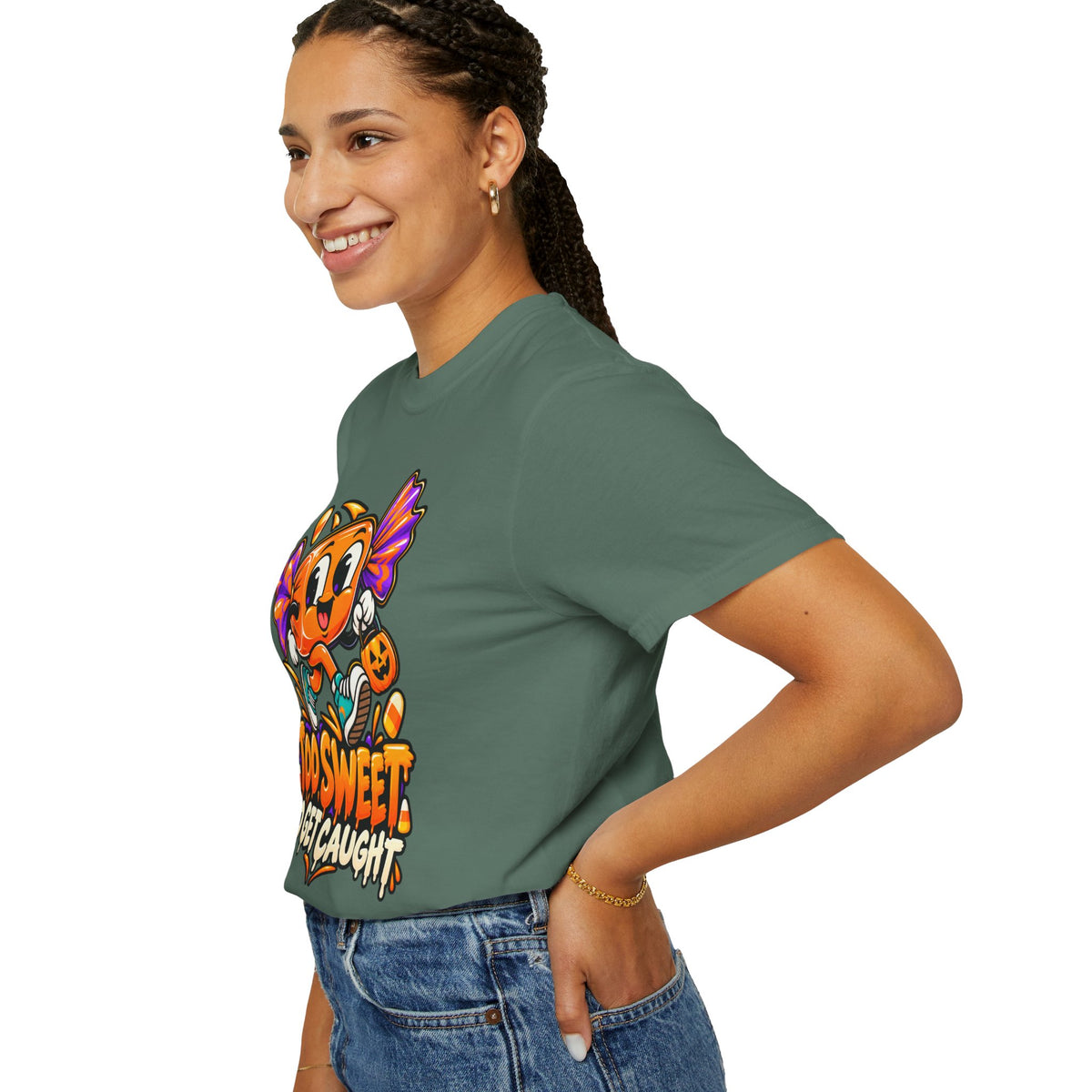 Too Sweet to Get Caught – Cute Halloween Candy T-Shirt