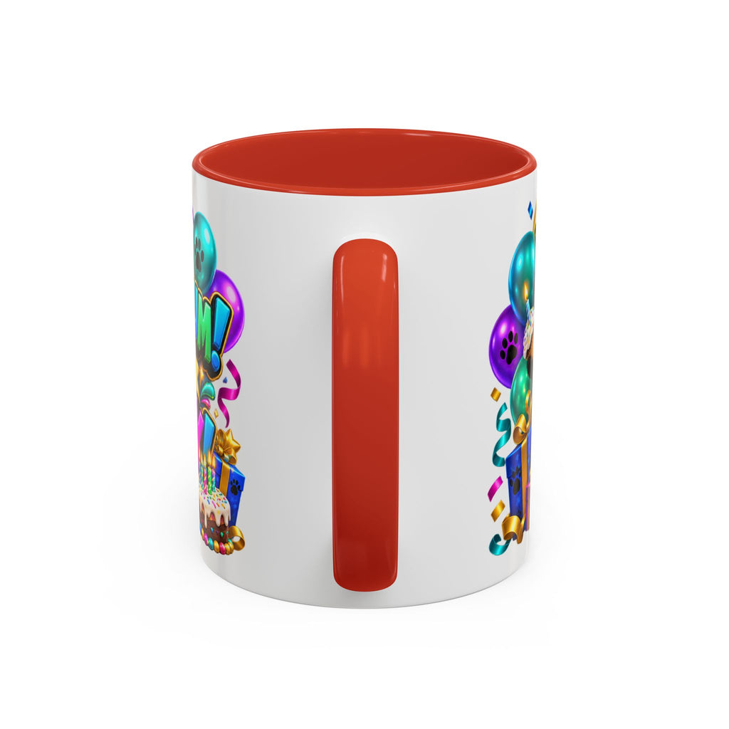 Panda-Monium! It’s Your Birthday White Mug – Cute Panda Birthday Cup, Colorful Fun Party Gift