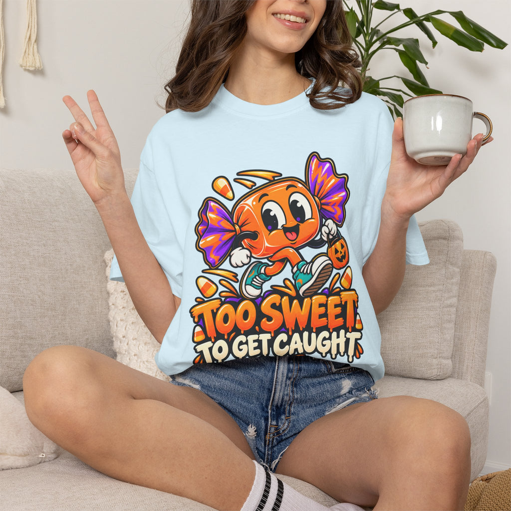 Too Sweet to Get Caught – Cute Halloween Candy T-Shirt