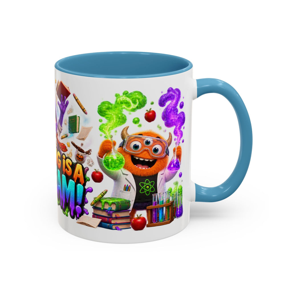 Teaching Is a Scream Monster Teacher Halloween White Mug