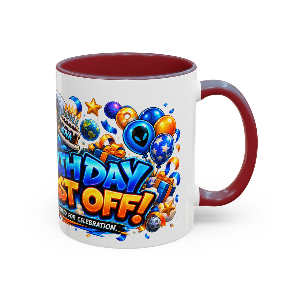 Festora Alien Birthday Mug – Birthday Blast Off Coffee Cup