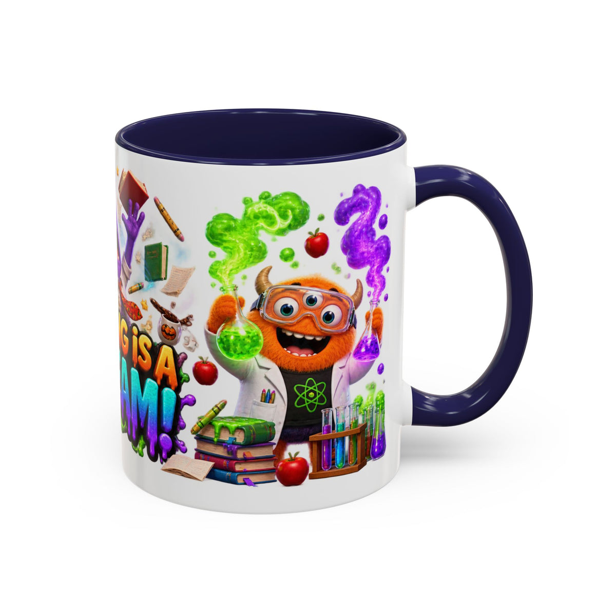 Teaching Is a Scream Monster Teacher Halloween White Mug
