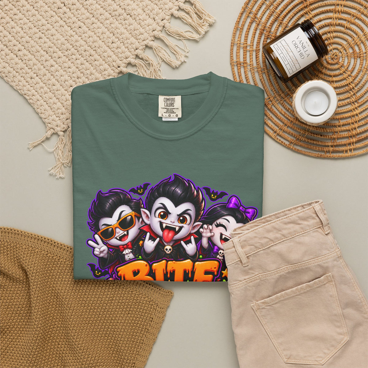 Bite Night Crew Halloween T-Shirt – Funny Vampire Graphic Tee