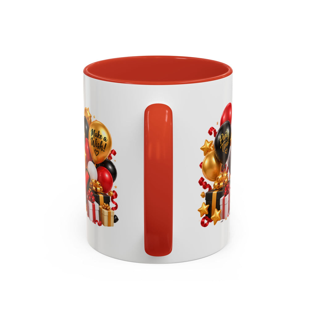 Happy Birthday Rhino Mug – Colorful 3D Birthday Gift – White Coffee Mug