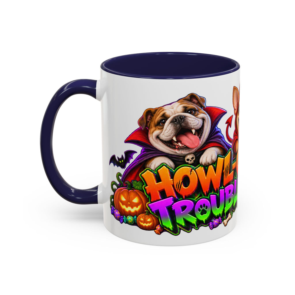 Howl-O-Ween Troublemakers Costume Dogs Halloween White Mug