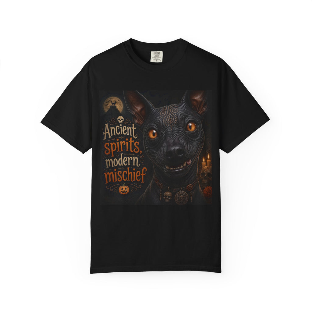 Halloween Black Cat T‑Shirt — "Ancient Spirits, Modern Mischief" Graphic Tee