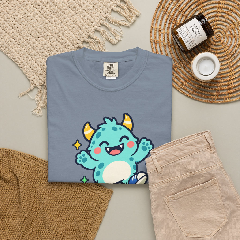 Stay Monster Happy – Cute Monster Graphic T-Shirt