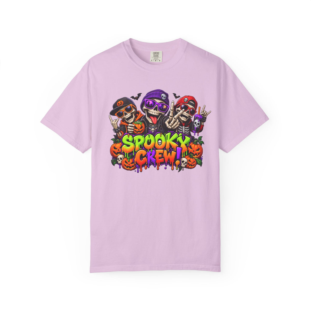 Spooky Crew Halloween T-Shirt – Funny Skeleton Graphic Tee