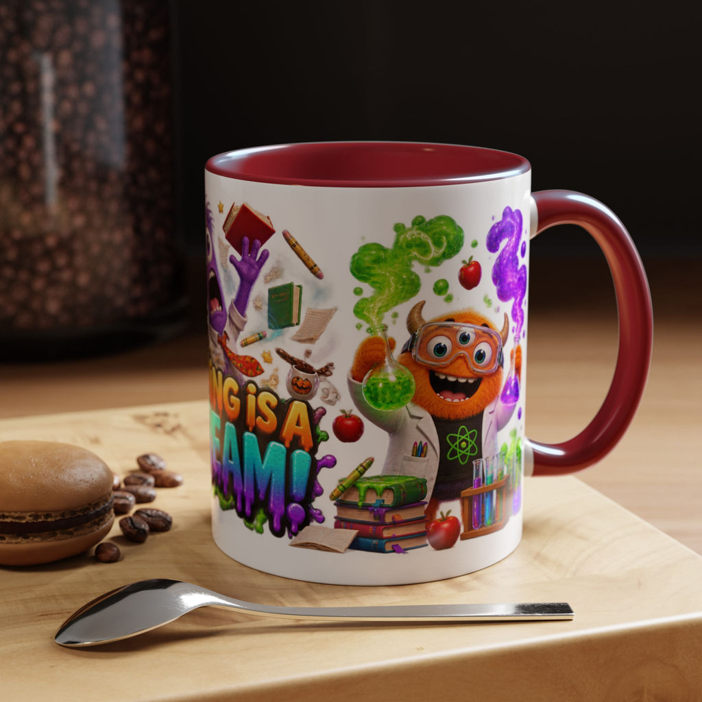 Teaching Is a Scream Monster Teacher Halloween White Mug