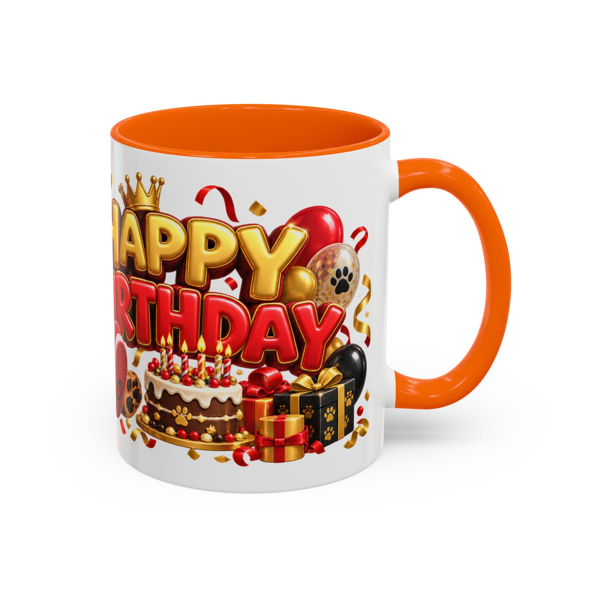 Title: Happy Birthday Jaguar Mug – Colorful 3D Birthday Gift – White Coffee Mug