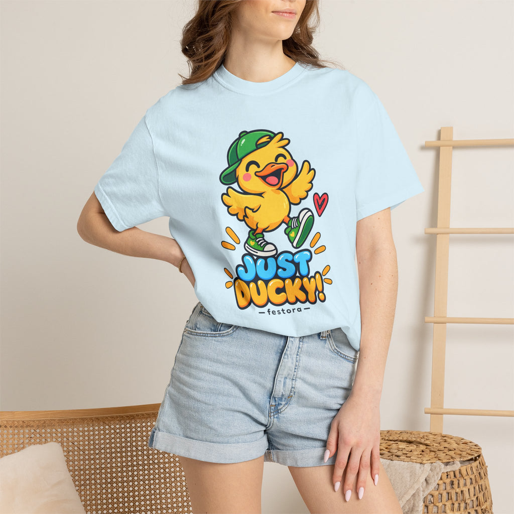 Just Ducky! – Cute Happy Duck Graphic T-Shirt