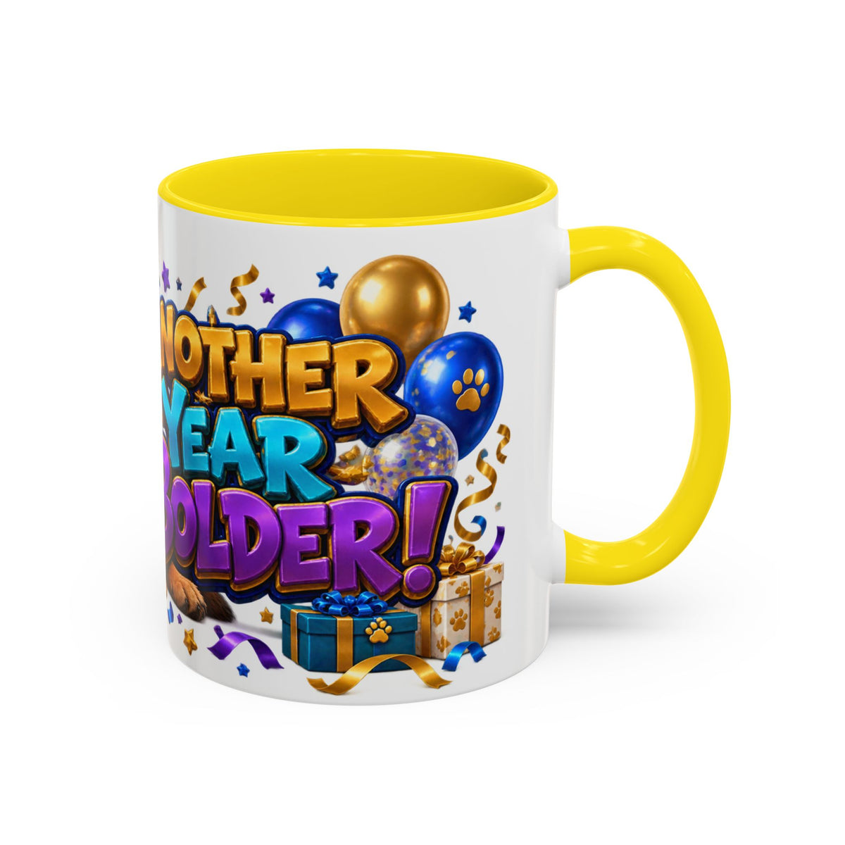 German Shepherd Birthday Mug – Another Year Bolder White Coffee Cup