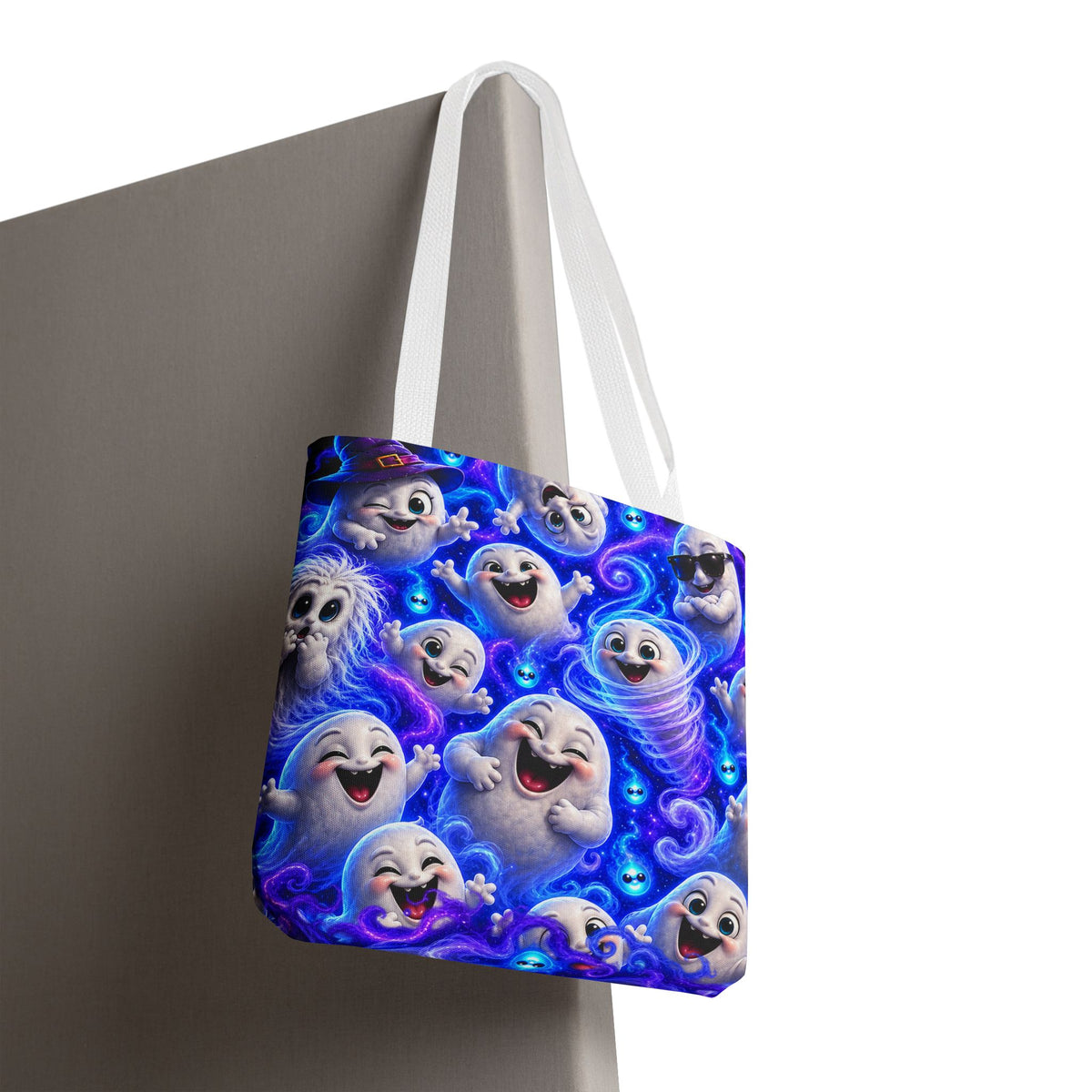 Ghost Friends Tote Bag — Cute Halloween Spirits All-Over Print