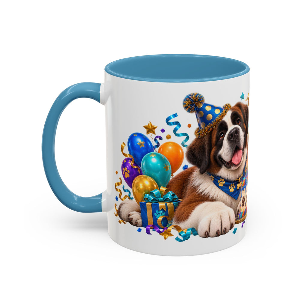 Big Dog Big Wishes Saint Bernard Birthday White Mug