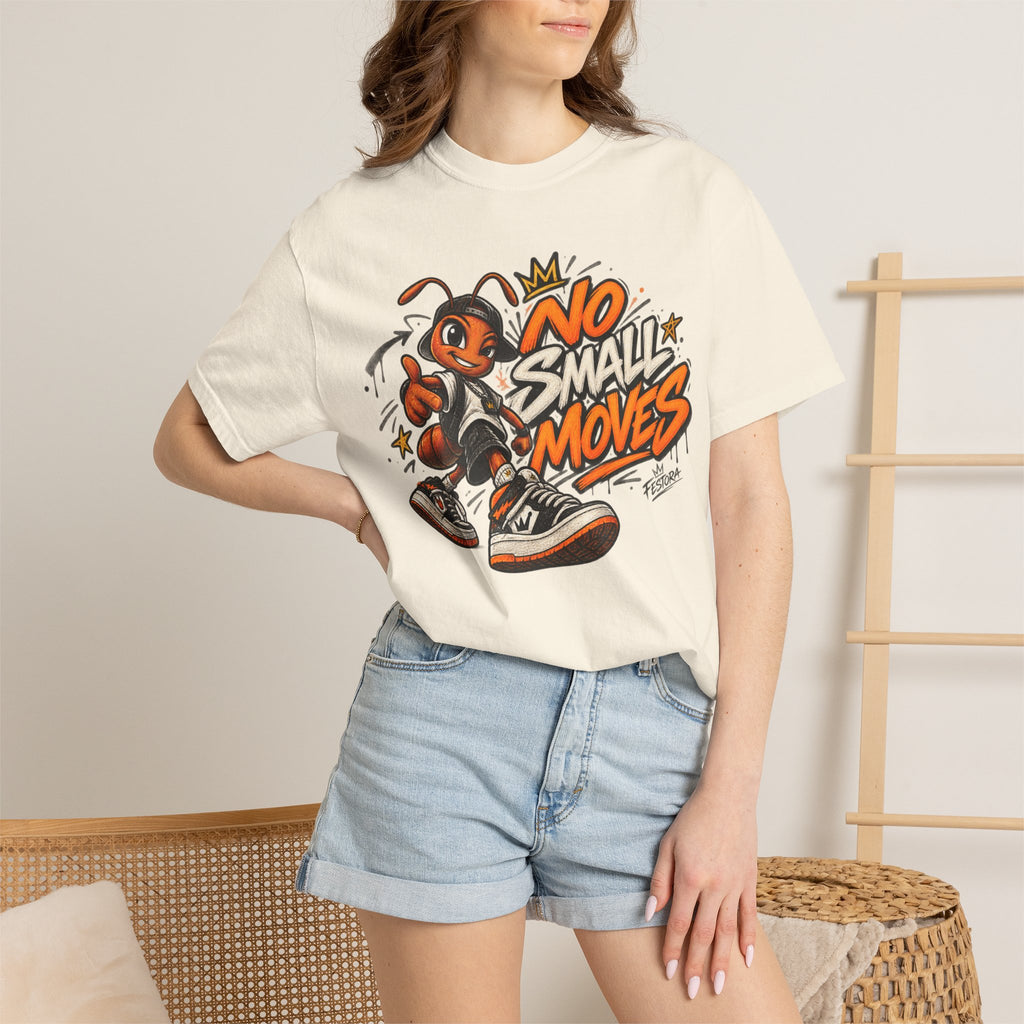 No Small Moves T-Shirt — Retro Sneaker Character Graphic Tee