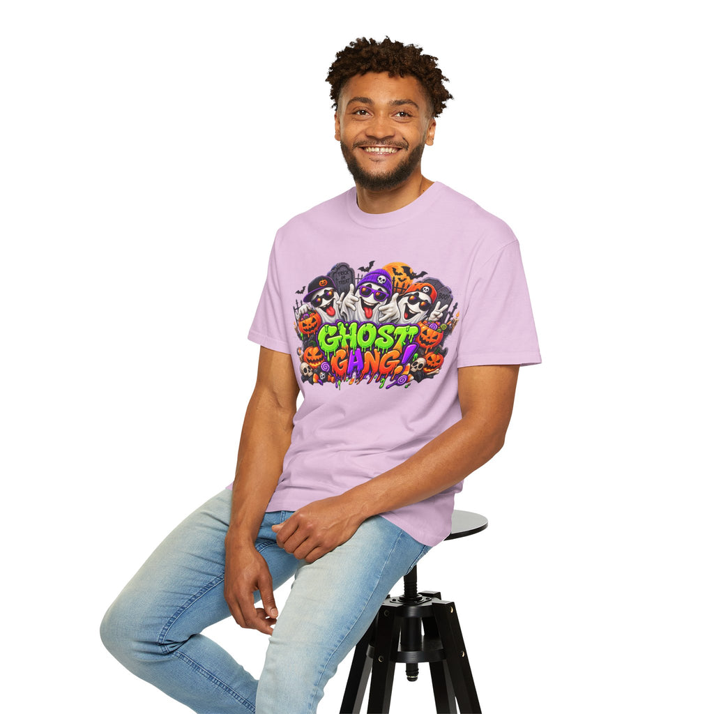 Ghost Gang Halloween T-Shirt – Funny Colorful Ghost Graphic Tee