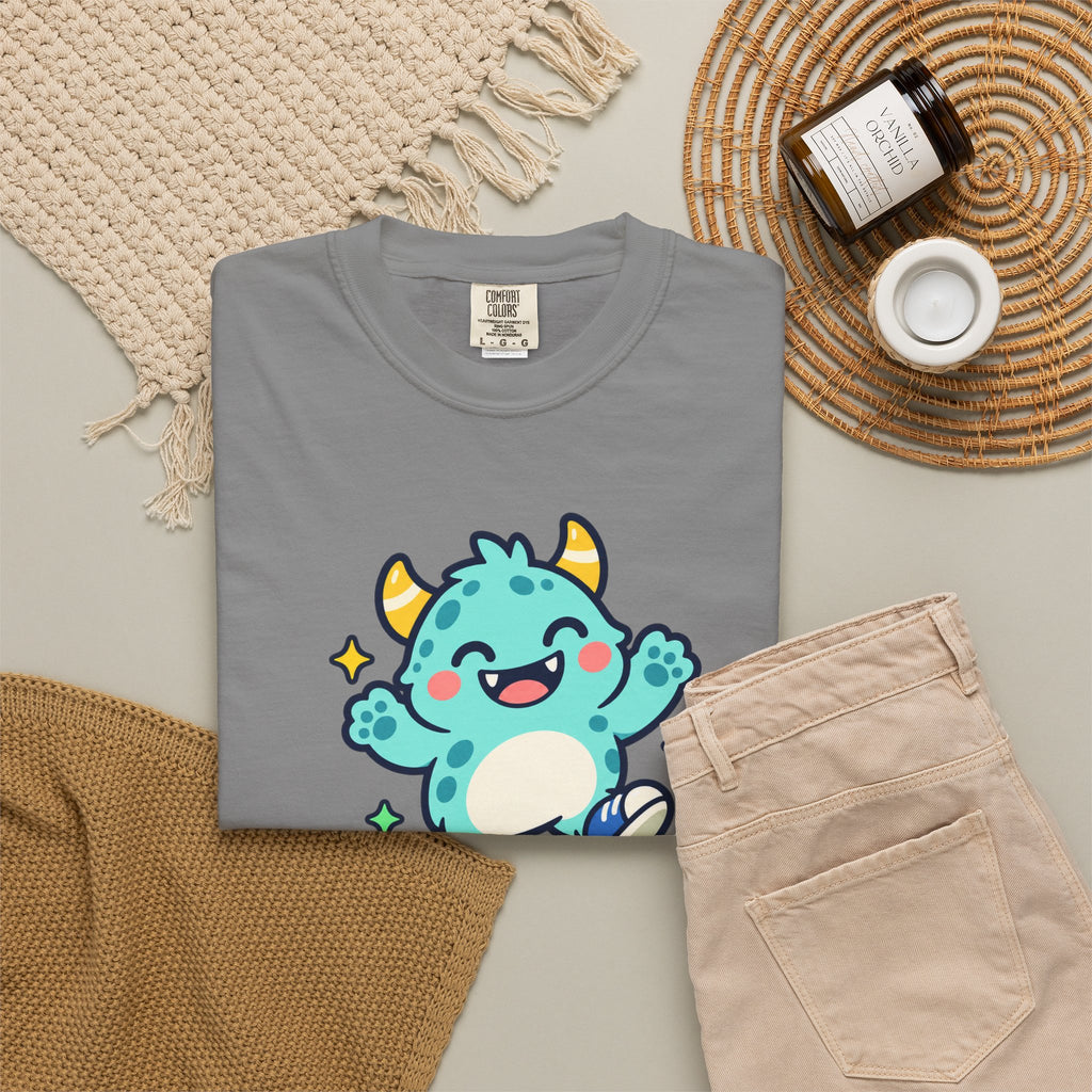 Stay Monster Happy – Cute Monster Graphic T-Shirt