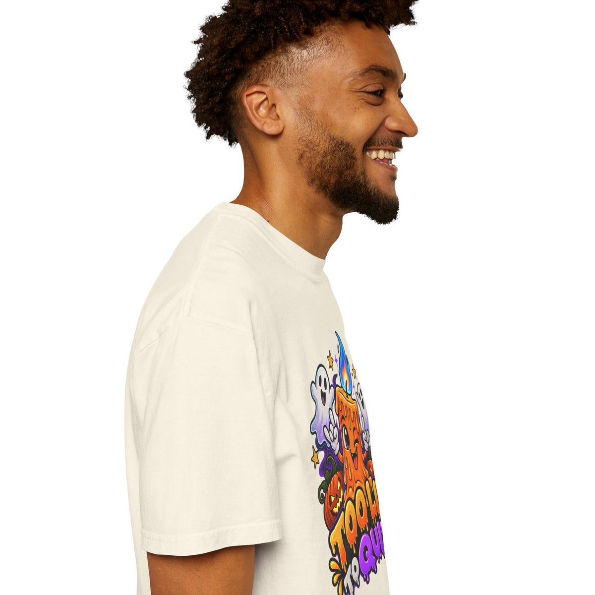 Too Lit to Quit – Funny Halloween Candle T-Shirt