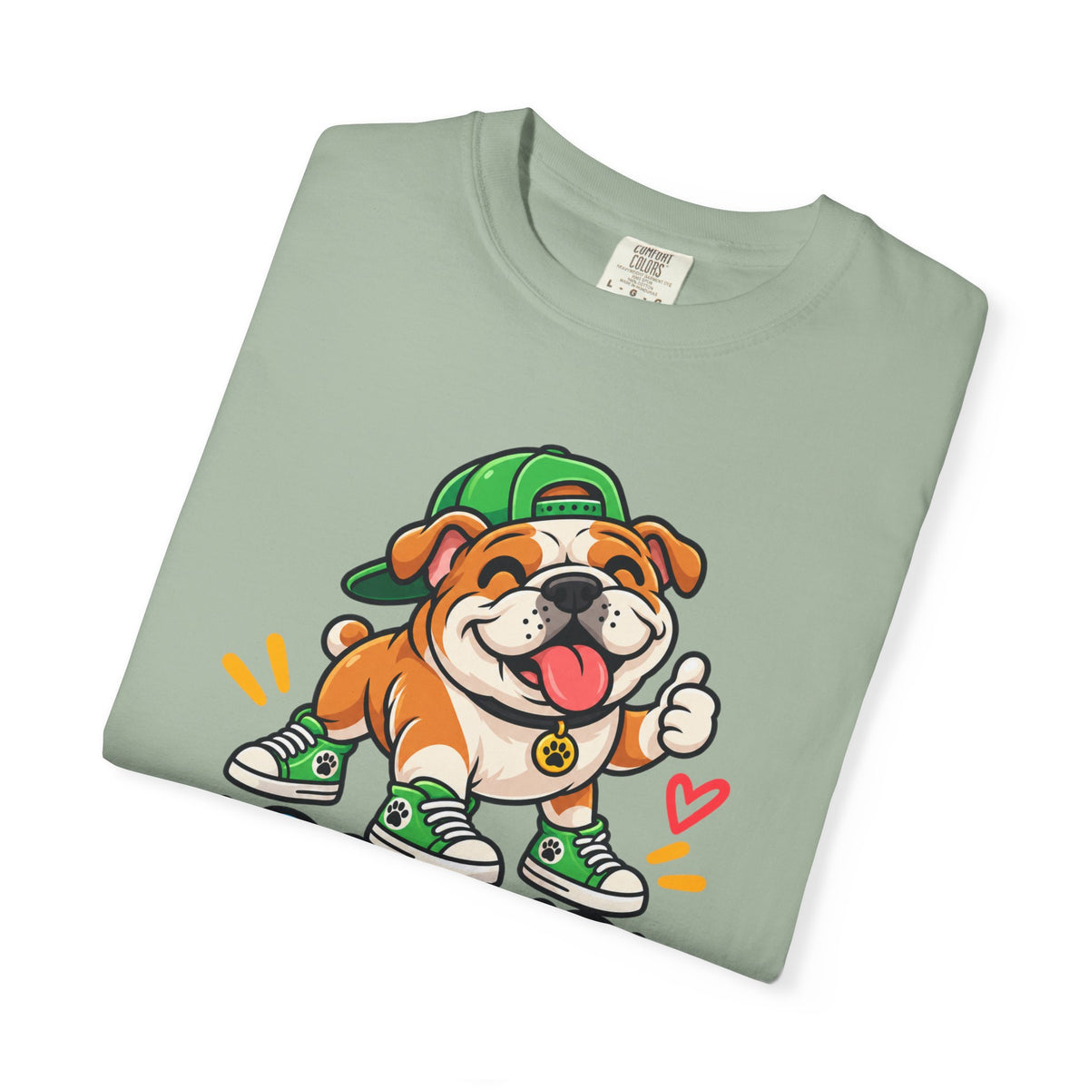 Bark If Happy – Cute Bulldog Graphic T-Shirt