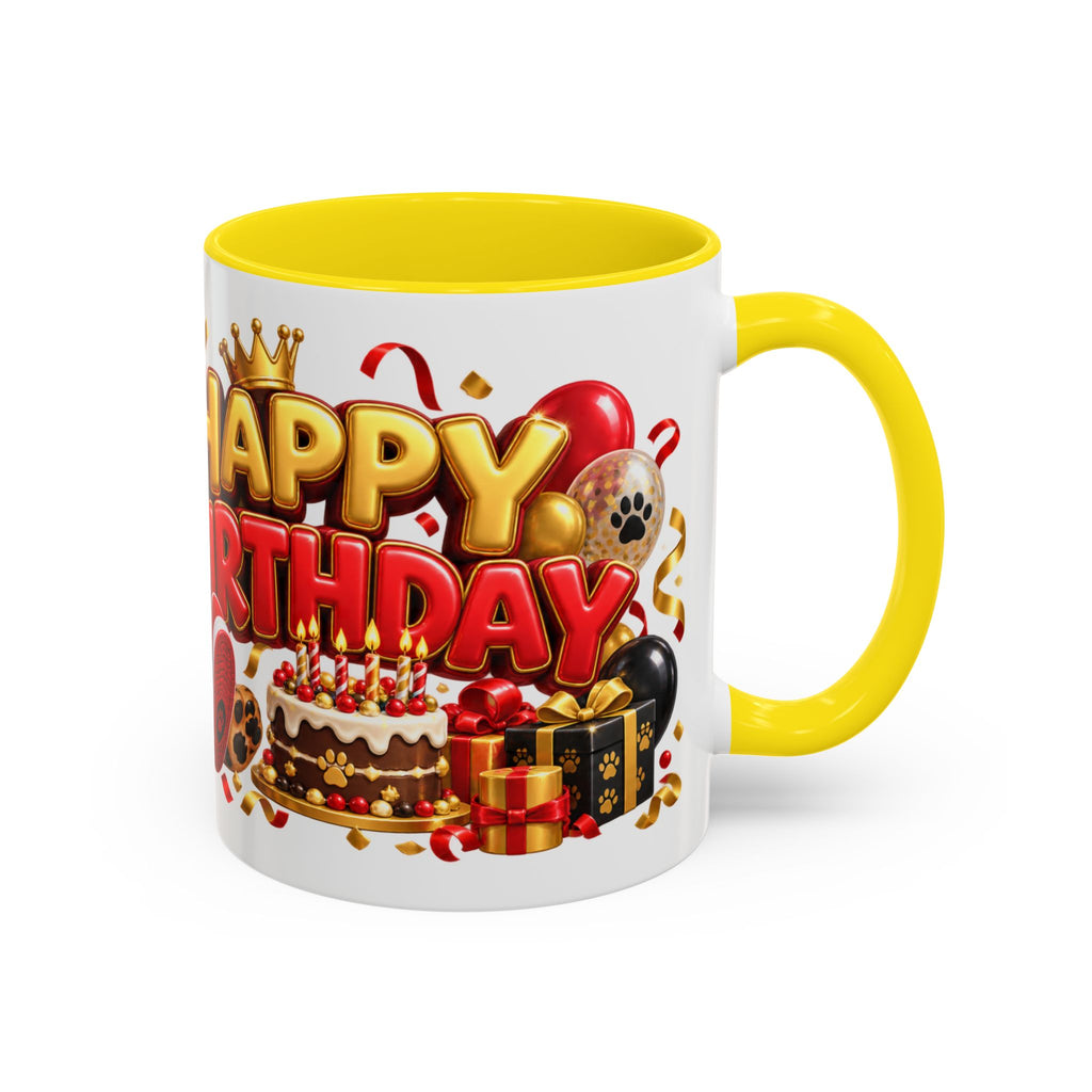 Title: Happy Birthday Jaguar Mug – Colorful 3D Birthday Gift – White Coffee Mug