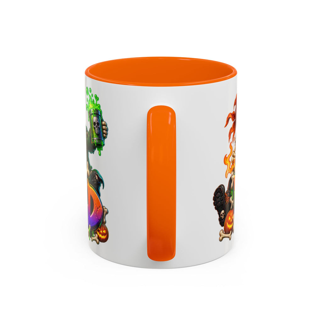 Bone to Be Wild Skeleton Crew Halloween White Mug